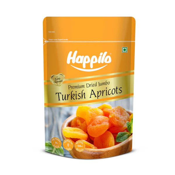 Happilo Premium Turkish Apricots  (1 x 200 g)